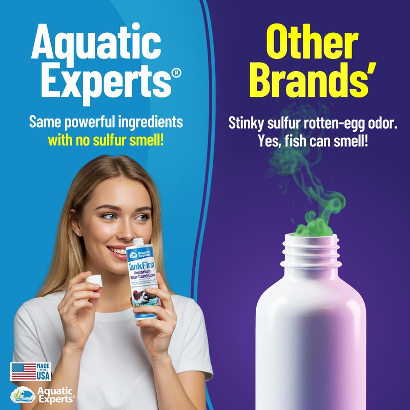 Aquatic Experts TankFirst Complete Aquarium Water Conditioner - Fish Water Conditioner, Instantly Removes Chlorine, Chloramines, and detoxifies Ammonia from Fish Tank (TankFirst Concentrate, 1 L) - Image 4